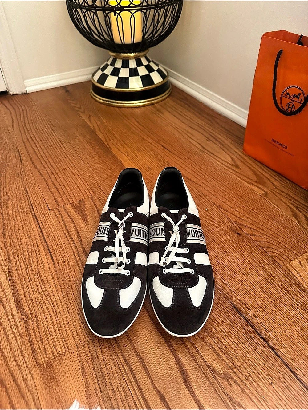 Authentic Louis Vuitton LV “Sneakerina” Sneakers – Brown/White – Size 10 (US 11)